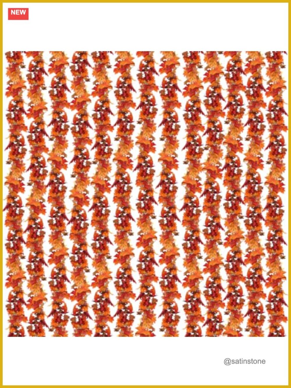 Artificial Fall Leaf Garland 153.4Ft Faux Maple Leaves Vines Thanksgiving Home